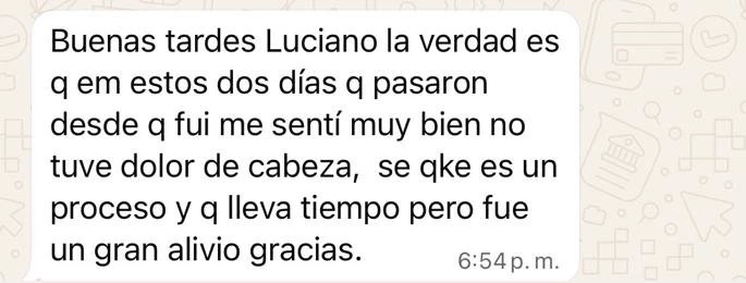 Mensaje de Cintia